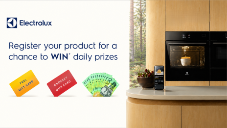 Register your Electrolux product for a chance to WIN