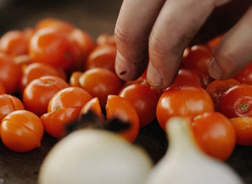 Massimo Mele's Ox Heart Tomato Salad with Stracciatella Cheese