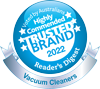 Readers Digest Highly Commended for Most Trusted Brands - Vacuums 2022