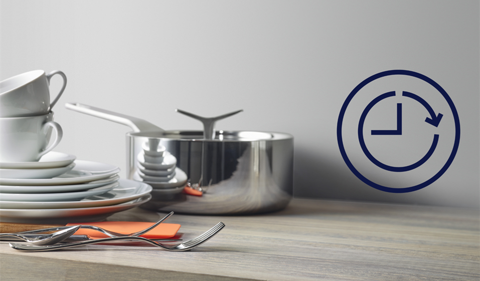 CLEAN DISHES ON YOUR SCHEDULE