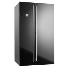 700L Ebony side x side fridge