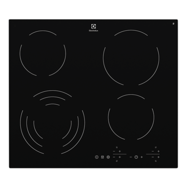 60cm 4 zone electric cooktop with touch controls
