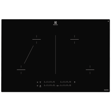 80cm 4 zone induction cooktop with maxisense zone flexibility
